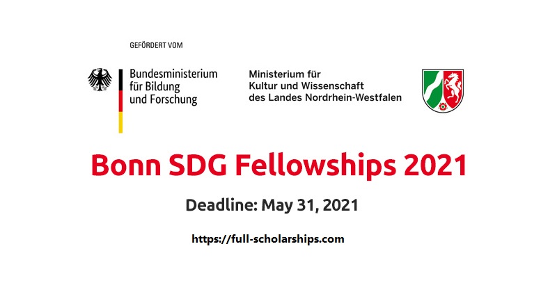 Bonn SDG University Fellowships in Germany 2021