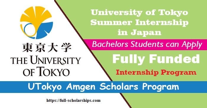 Summer Internship At The University Of Tokyo In Japan 2022 (Fully Funded)