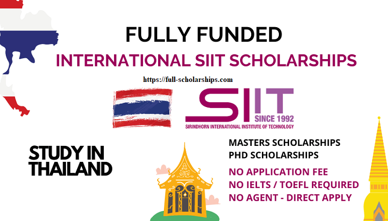 Sirindhorn Institute of Technology (SIIT) Masters and Ph.D. Scholarships